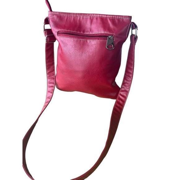 Patchwork Crossbody Bag Purse Multicolor Leather Canvas Suede Fun Cute Summer - Picture 7 of 13